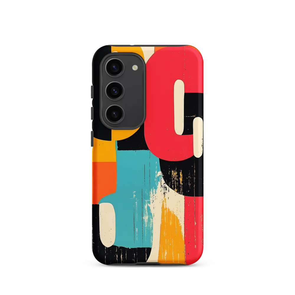 Colorful Curves: Numbers in Harmony | Phone Case |  S23 | Tough Case | Matte