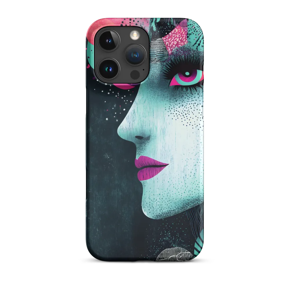 Mystical Beauty in Blue and Pink | Phone Case |  16 Pro Max | Snap Case | Matte