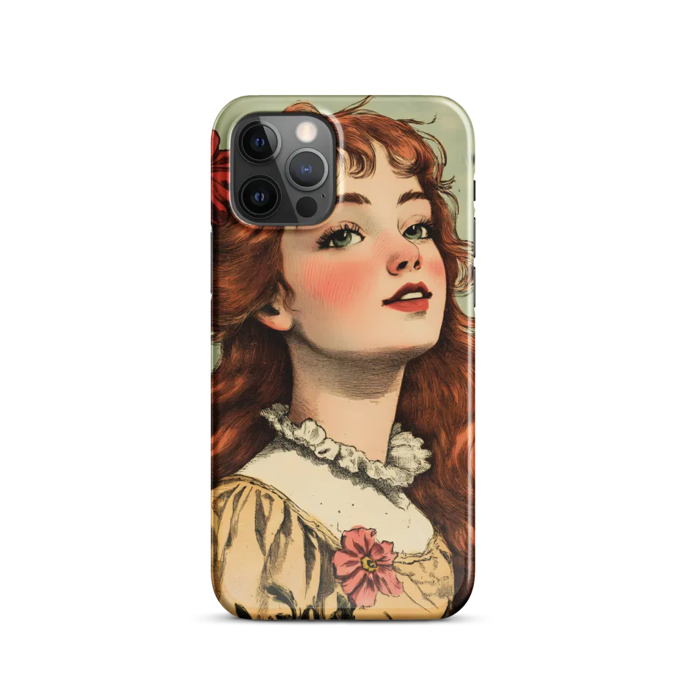 Whimsical Portrait of a Flower-Adorned Girl
