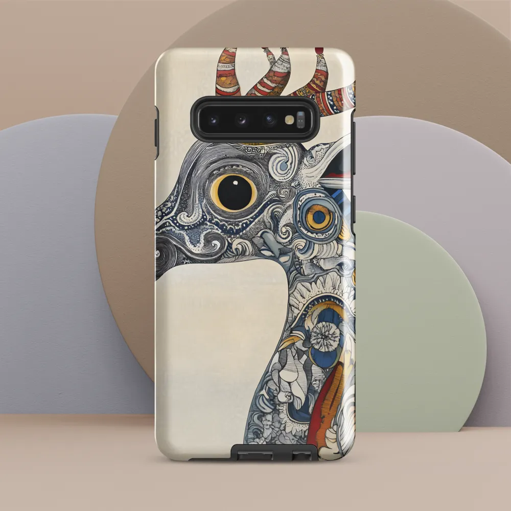 Whimsical Elegance: The Surreal Giraffe | Phone Case |  S10 Plus | Tough Case | Glossy