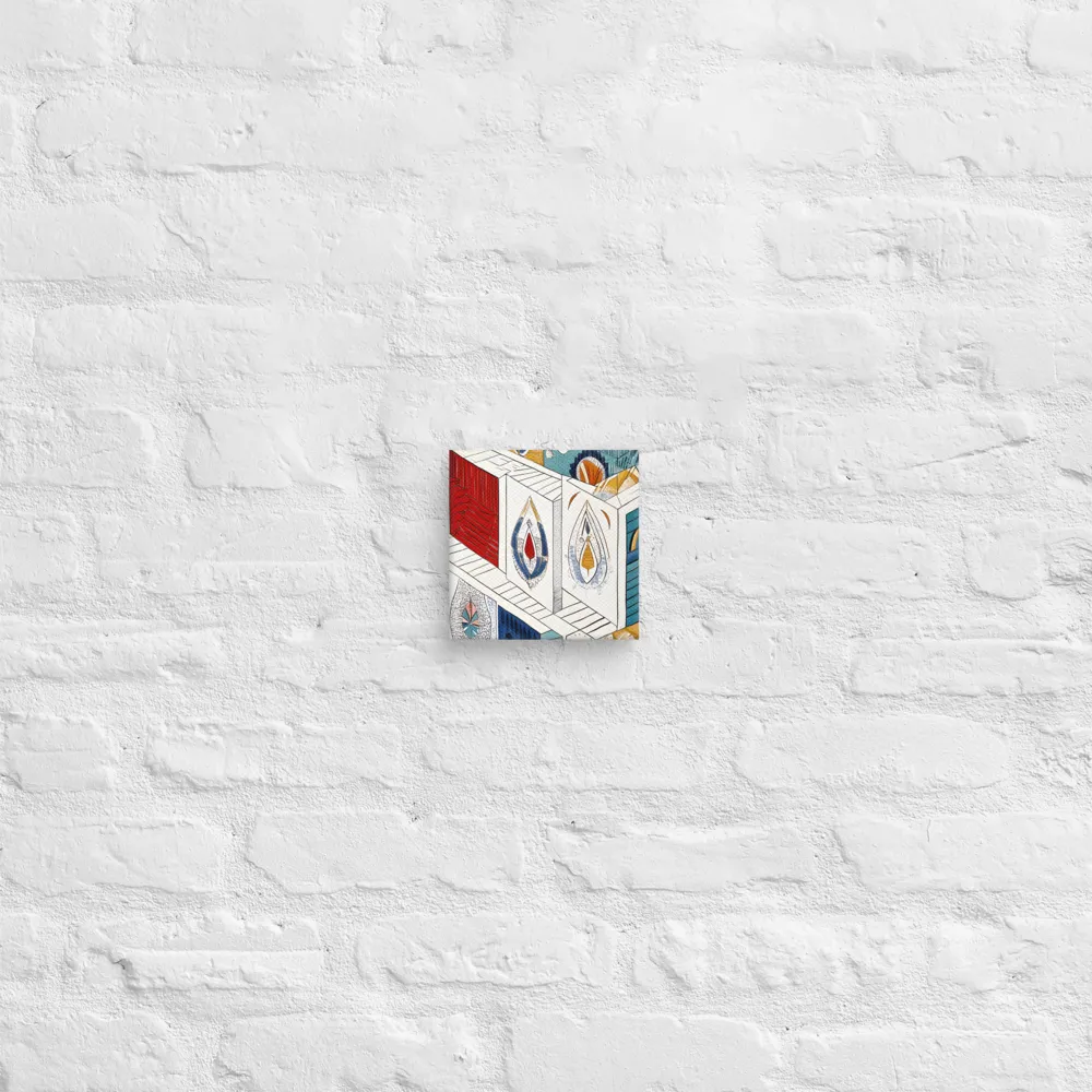 Symphony of Geometric Harmony | Canvas | 6″×6″