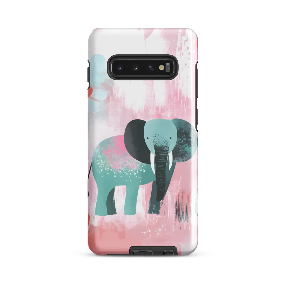 Whimsical Elegance: An Elephant's Serenade | Phone Case |  S10 Plus | Tough Case | Glossy