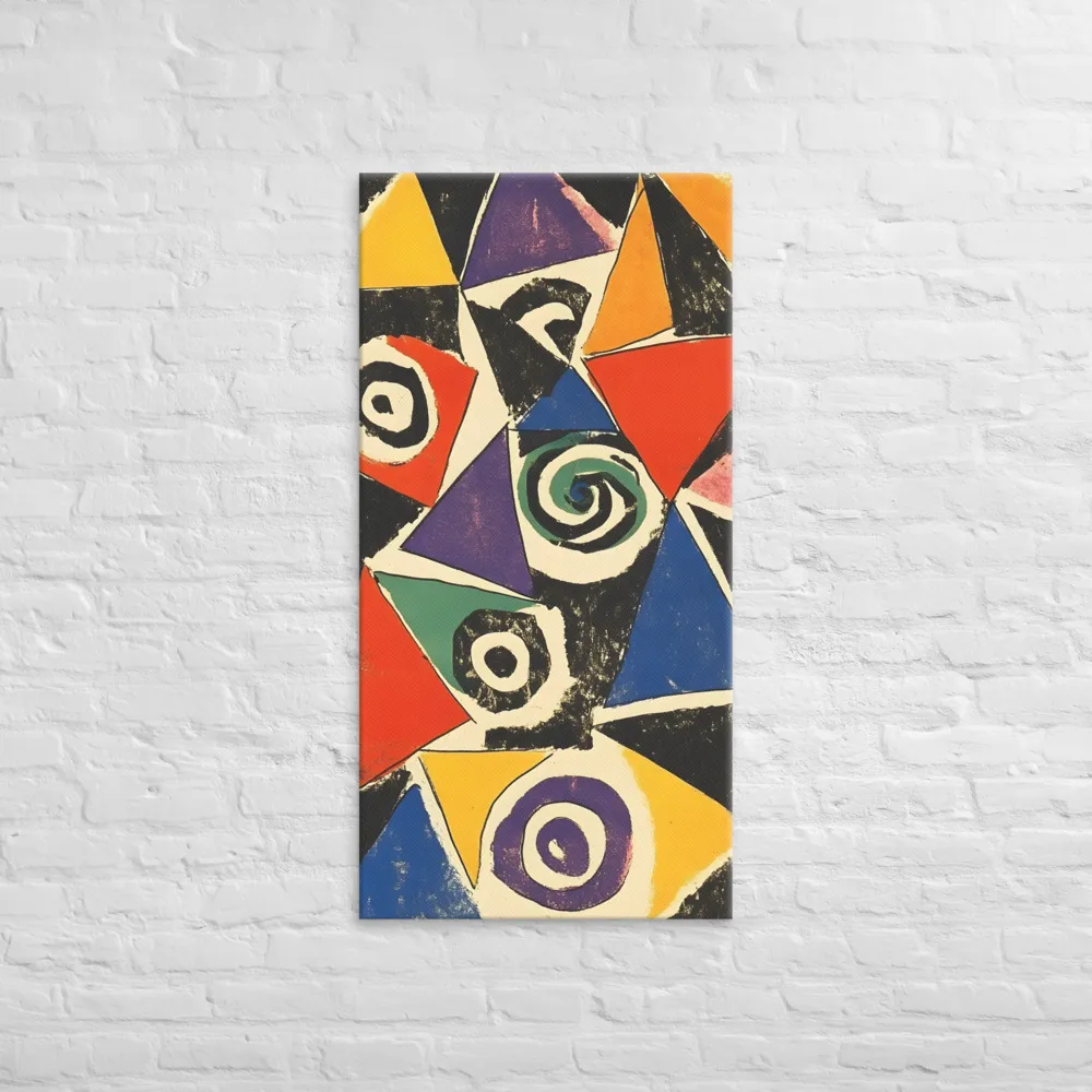 Dynamic Geometric Abstraction | Canvas | 24″×48″