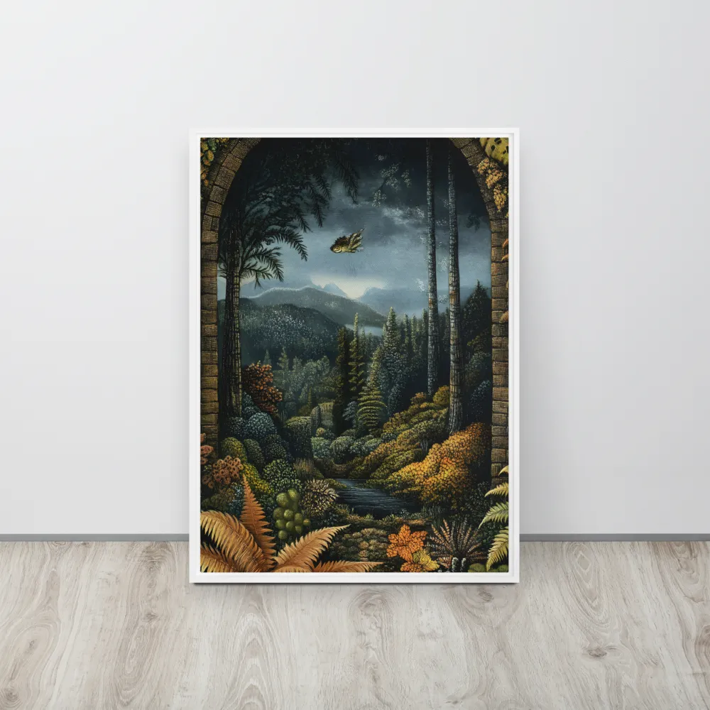 Whispers of the Enchanted Forest | Canvas with White Frame | 20″×28″