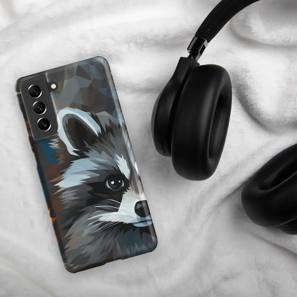 Whispers of Autumn: The Raccoon's Gaze | Phone Case |  S21 | Snap Case | Matte