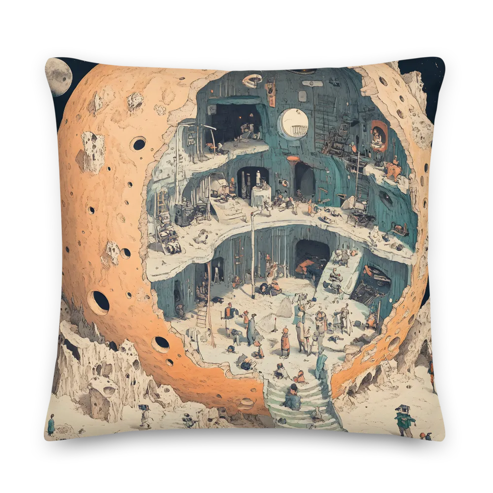 The Hollow Sphere: A Surreal Haven | Pillow | 22″×22″