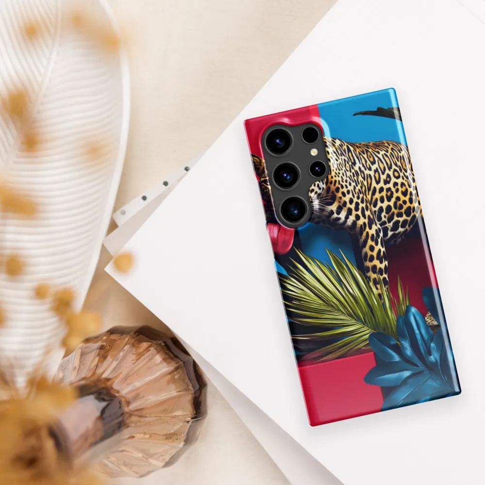 Playful Leopard in Vibrant Paradise