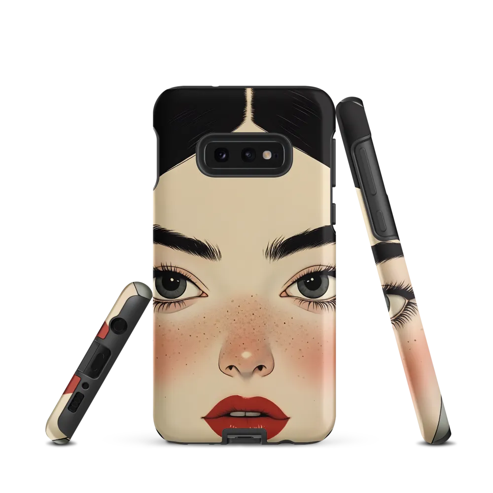 Serenity Captured: A Modern Portrait | Phone Case |  S10e | Tough Case | Matte