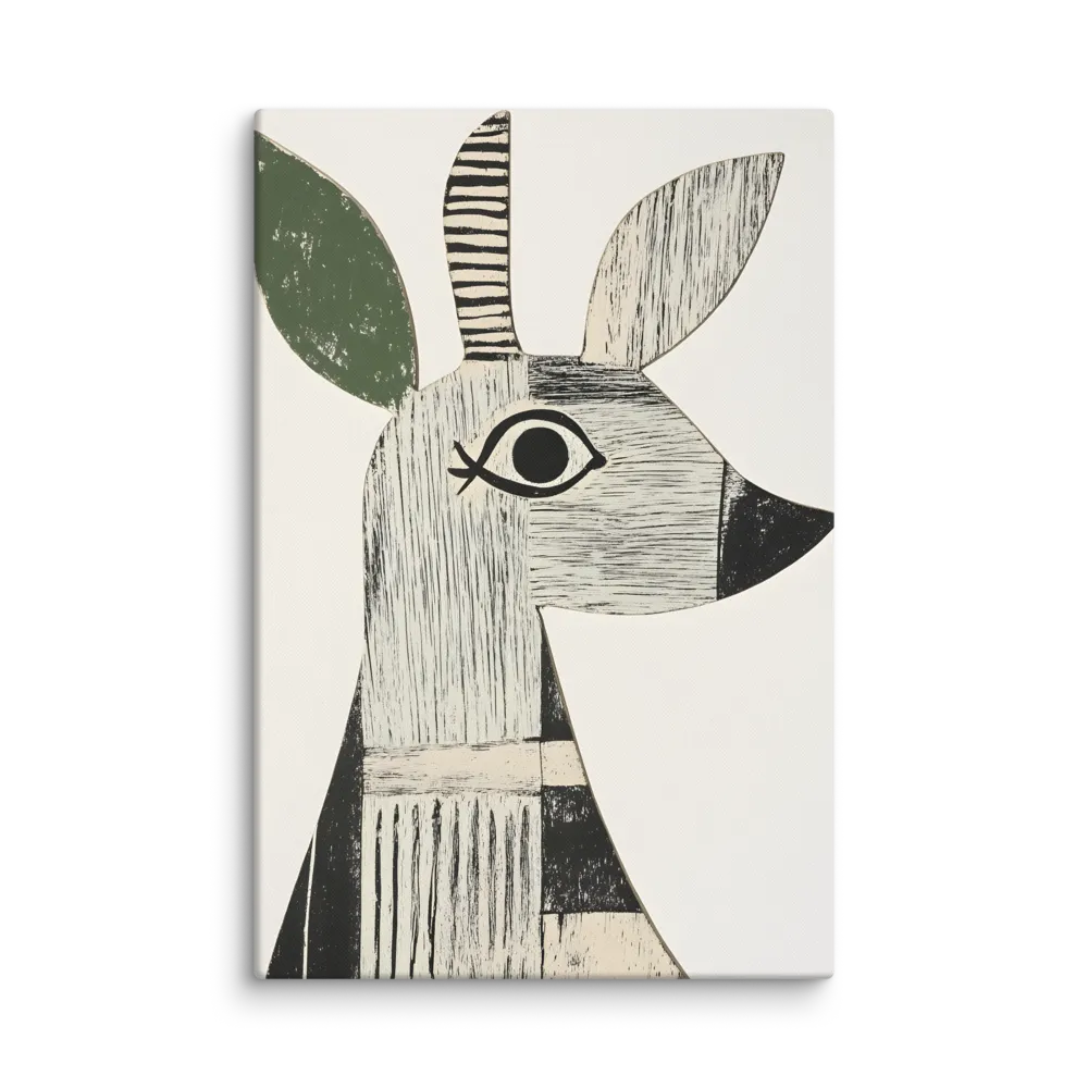 Profile of a Stylized Antelope