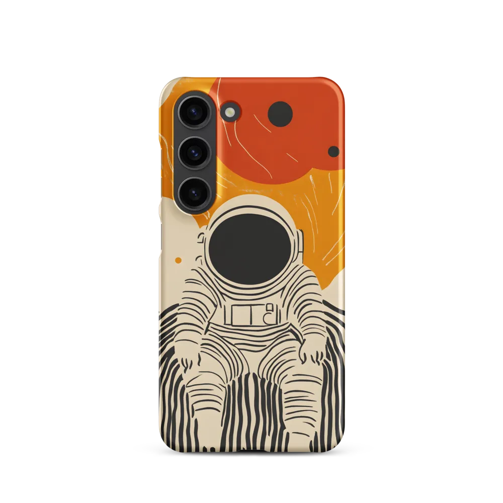 Astronaut in Cosmic Thoughts | Phone Case |  S23 | Snap Case | Matte