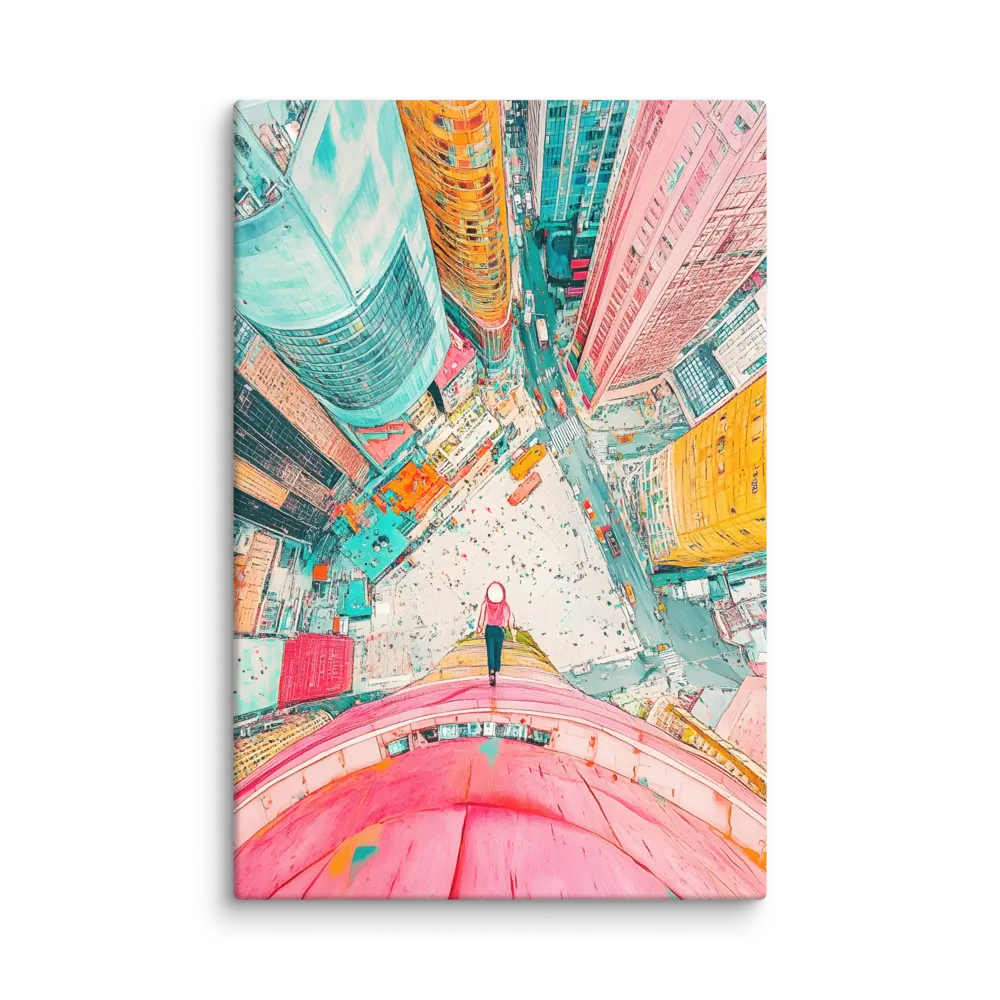 Vertical Horizons: A Surreal Cityscape Adventure | Art Print