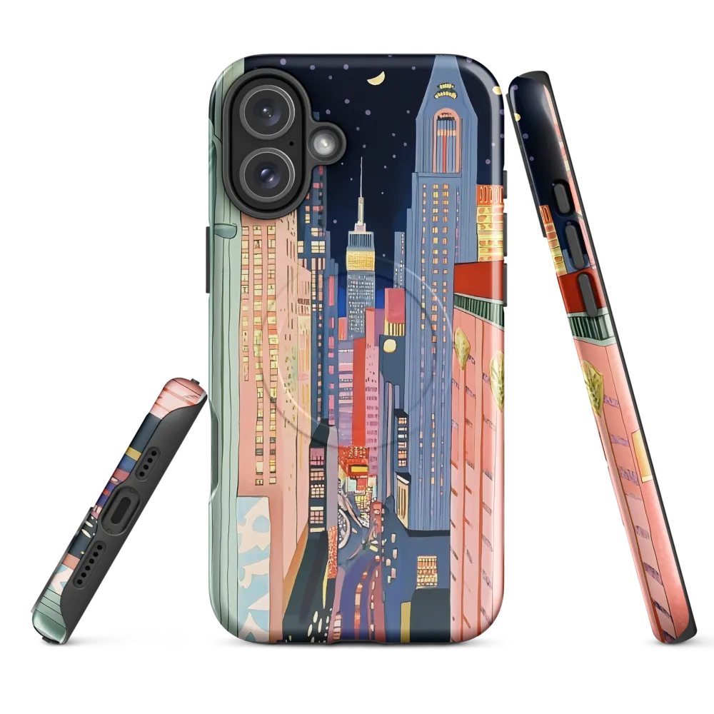 Urban Dreamscape: A Pop Art Night | Phone Case |  16 Plus | MagSafe® Tough Case | Glossy