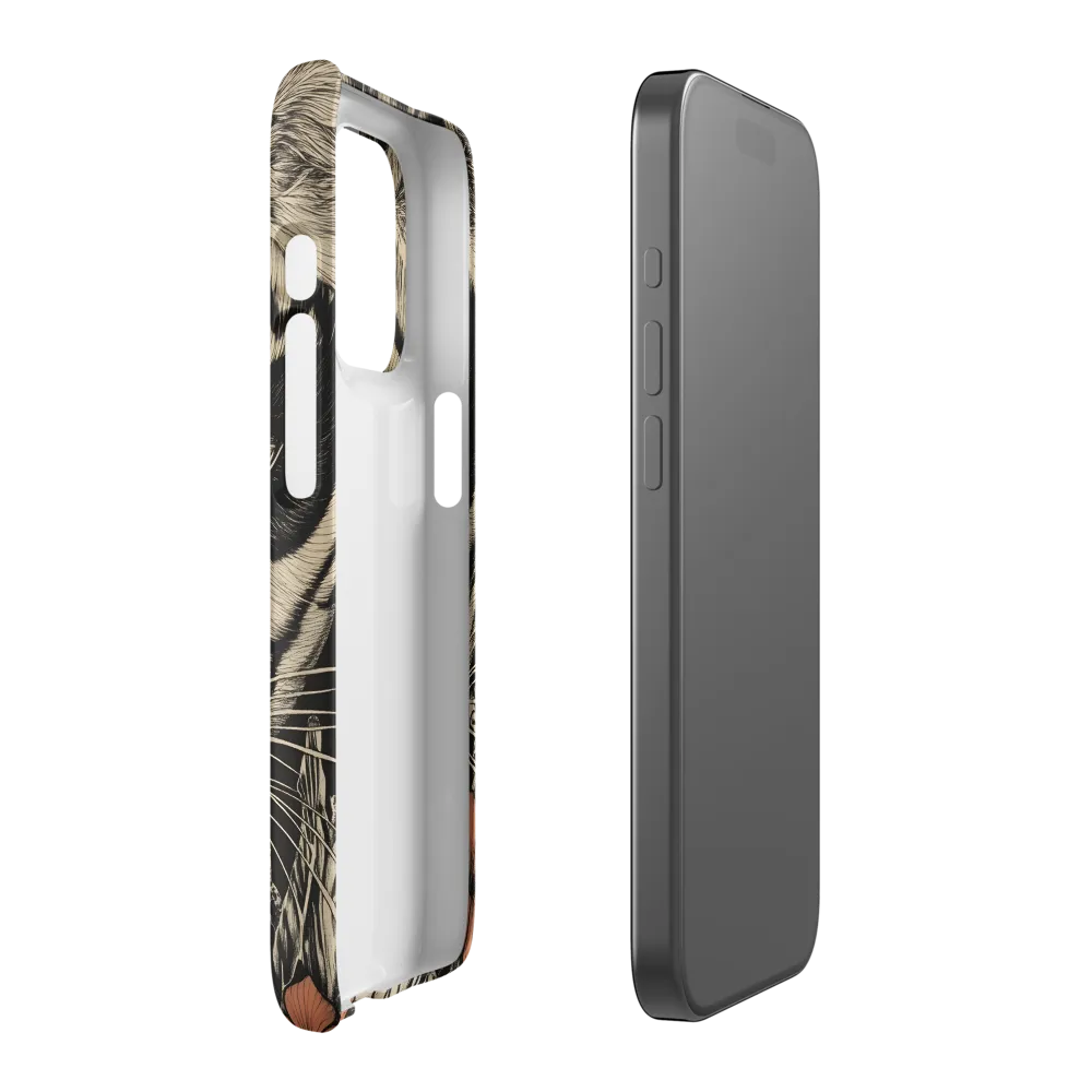 Feline Majesty: The Human-Leopard Connection | Phone Case |  15 Pro | Snap Case | Matte