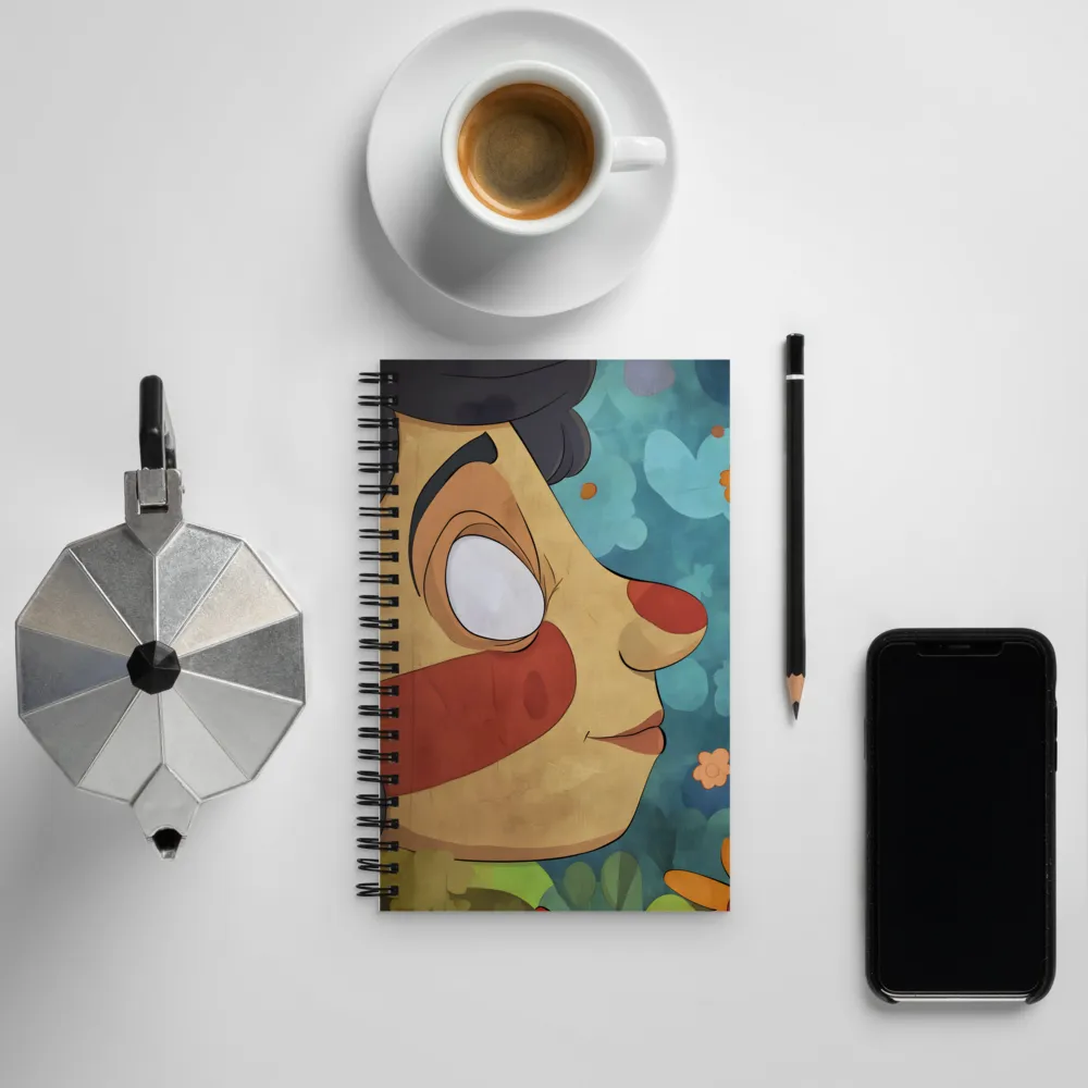 Playful Whimsy: A Character Portrait | Spiral Notebook