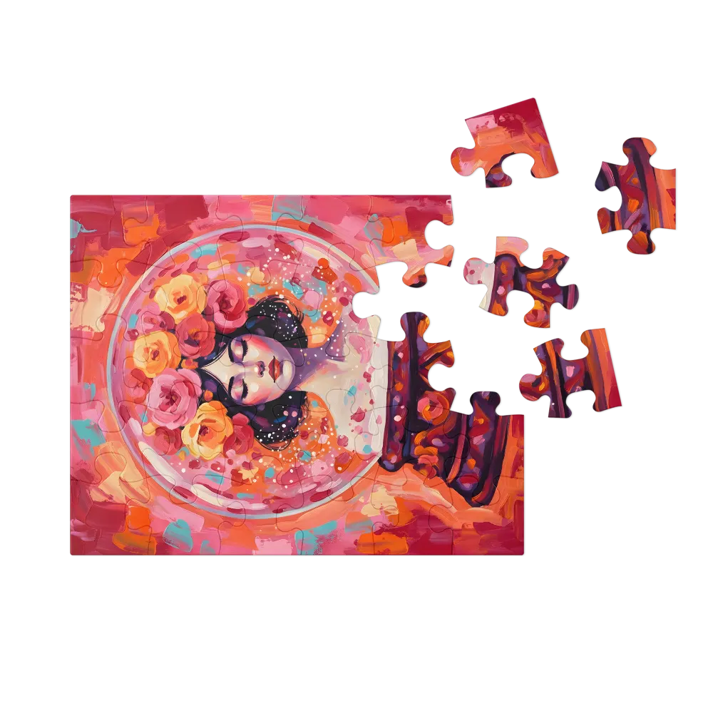 Snow Globe Muse 
 Jigsaw Puzzle in Tin Box