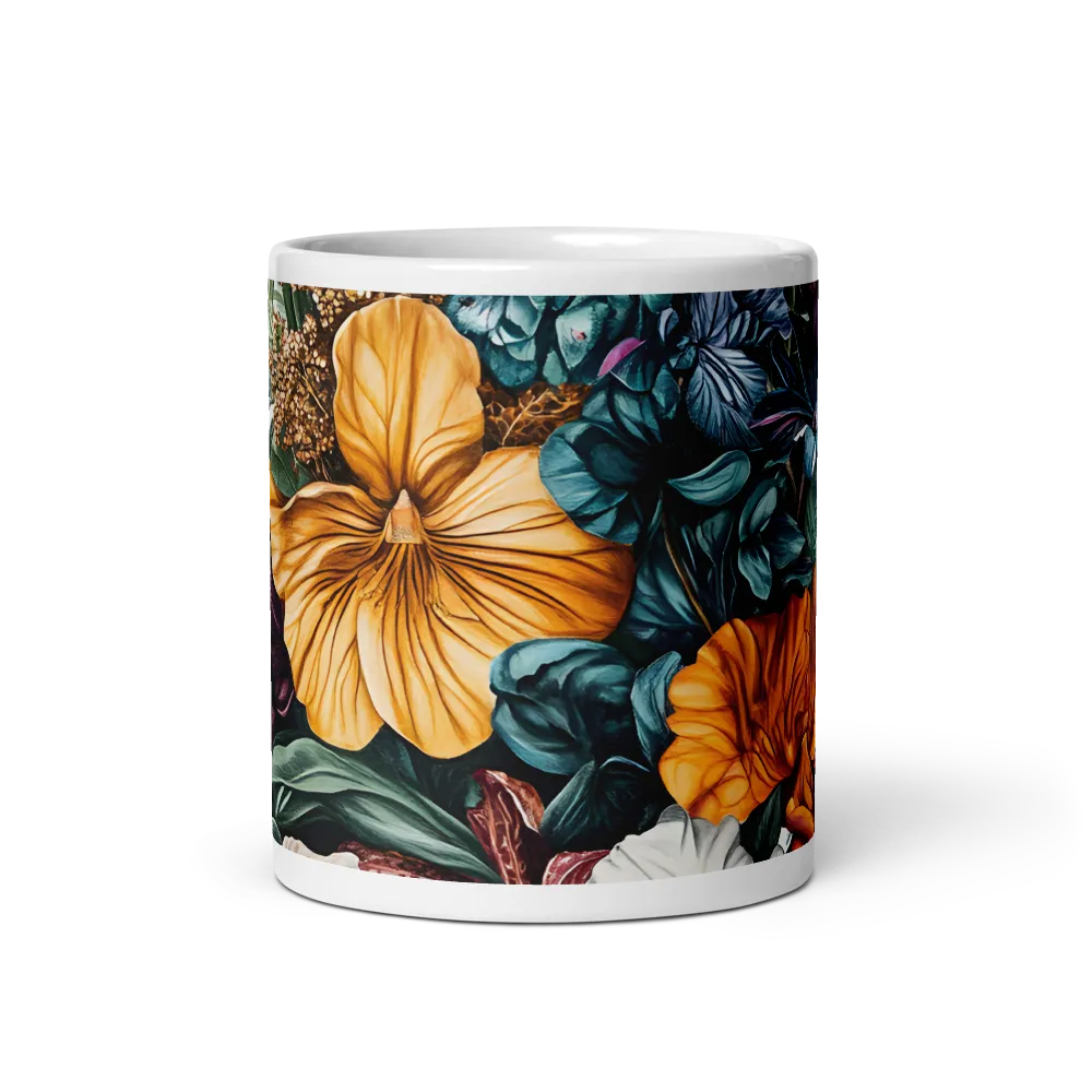 Floral Symphony | Mug with White inside | 11 oz