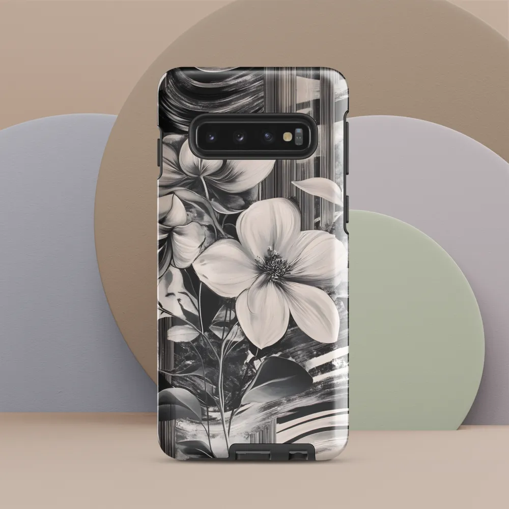 Ethereal Bloom: A Dance of Monochromes