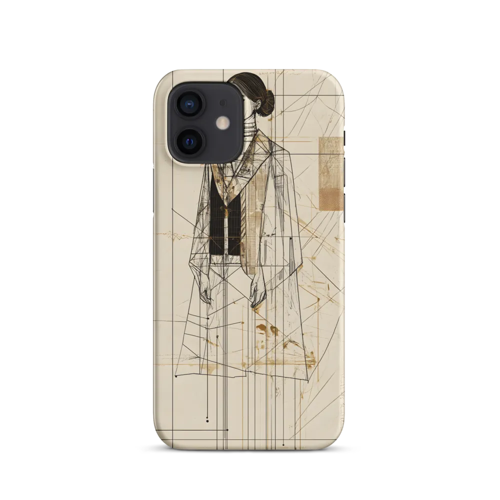 Elegance in Lines | Phone Case |  12 | Snap Case | Matte
