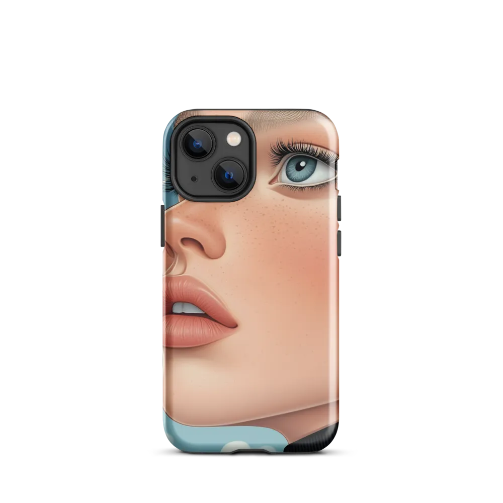 Serenity in Blue | Phone Case |  13 mini | Tough Case | Glossy