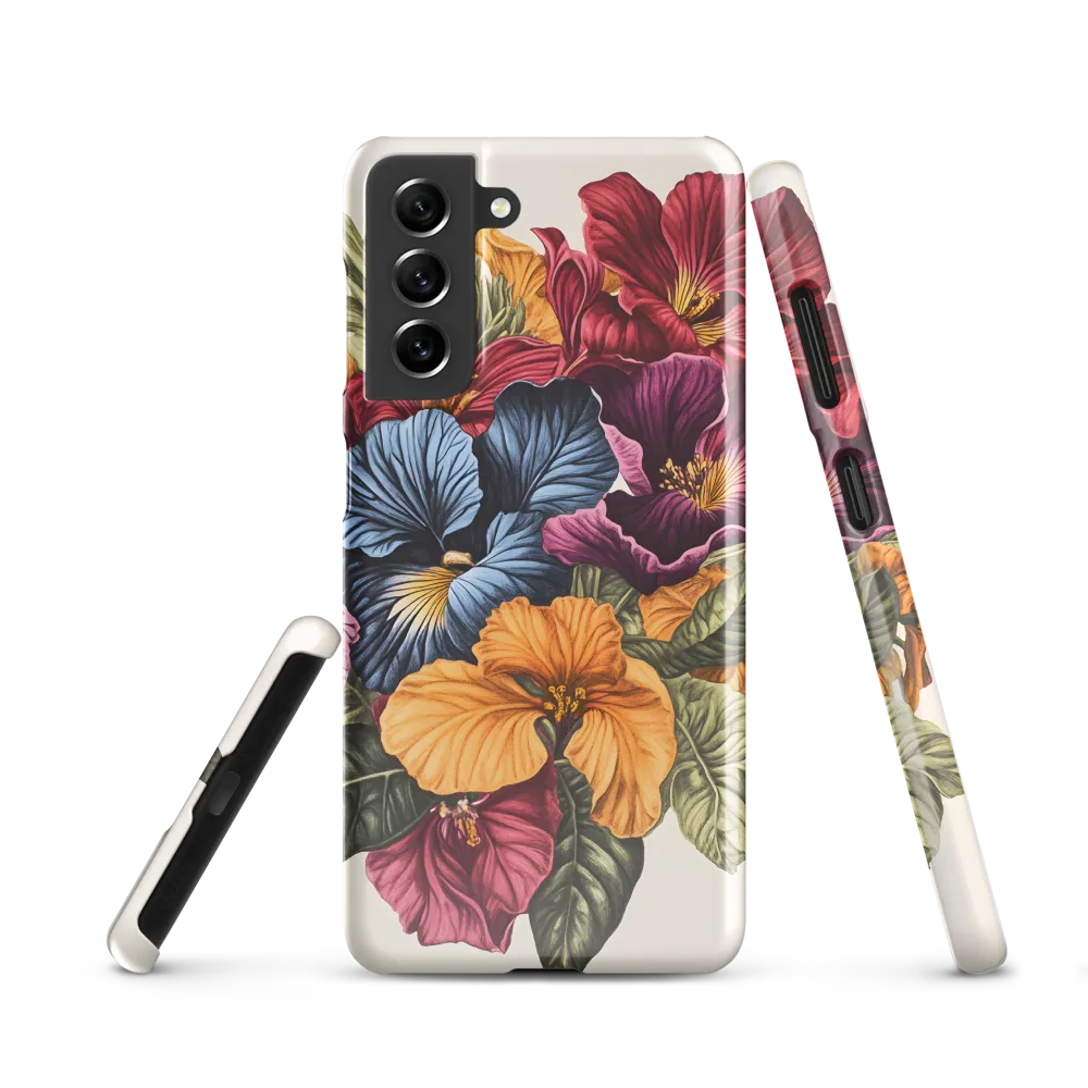 Floral Symphony in Color | Phone Case |  S21 | Snap Case | Glossy