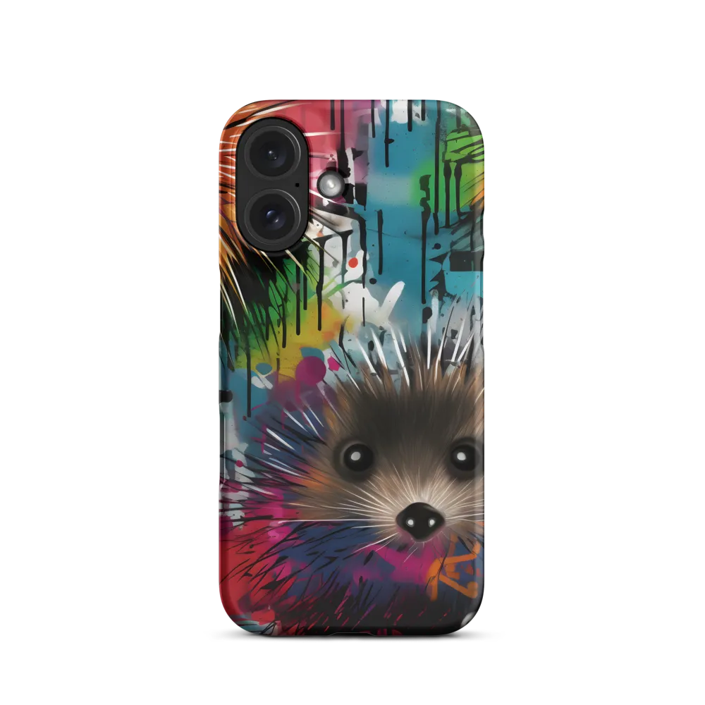 Whimsical Hedgehogs in a Kaleidoscopic Wonderland | Phone Case |  16 | Snap Case | Matte