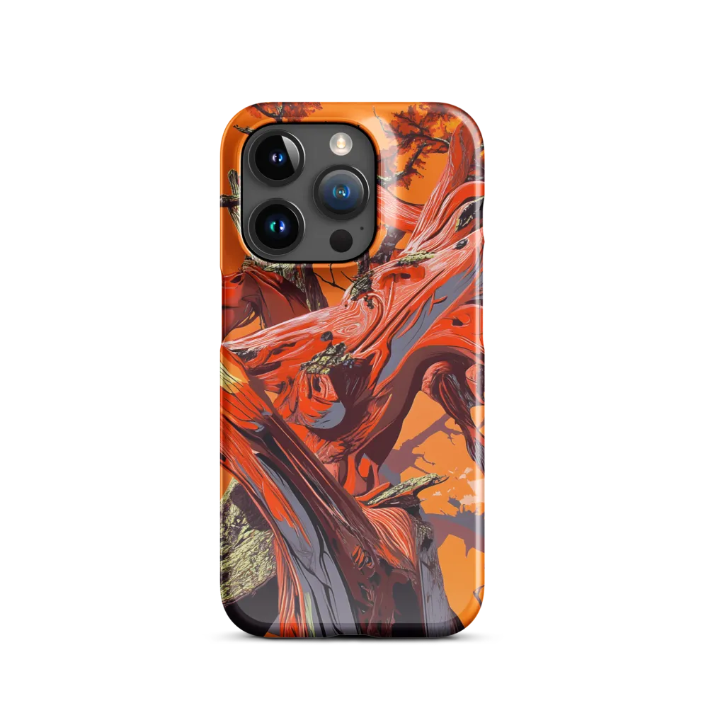 Life in Motion: An Abstract Tree | Phone Case |  15 Pro | Snap Case | Glossy