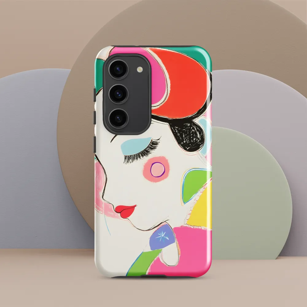 Whimsical Portrait in Colorful Abstraction