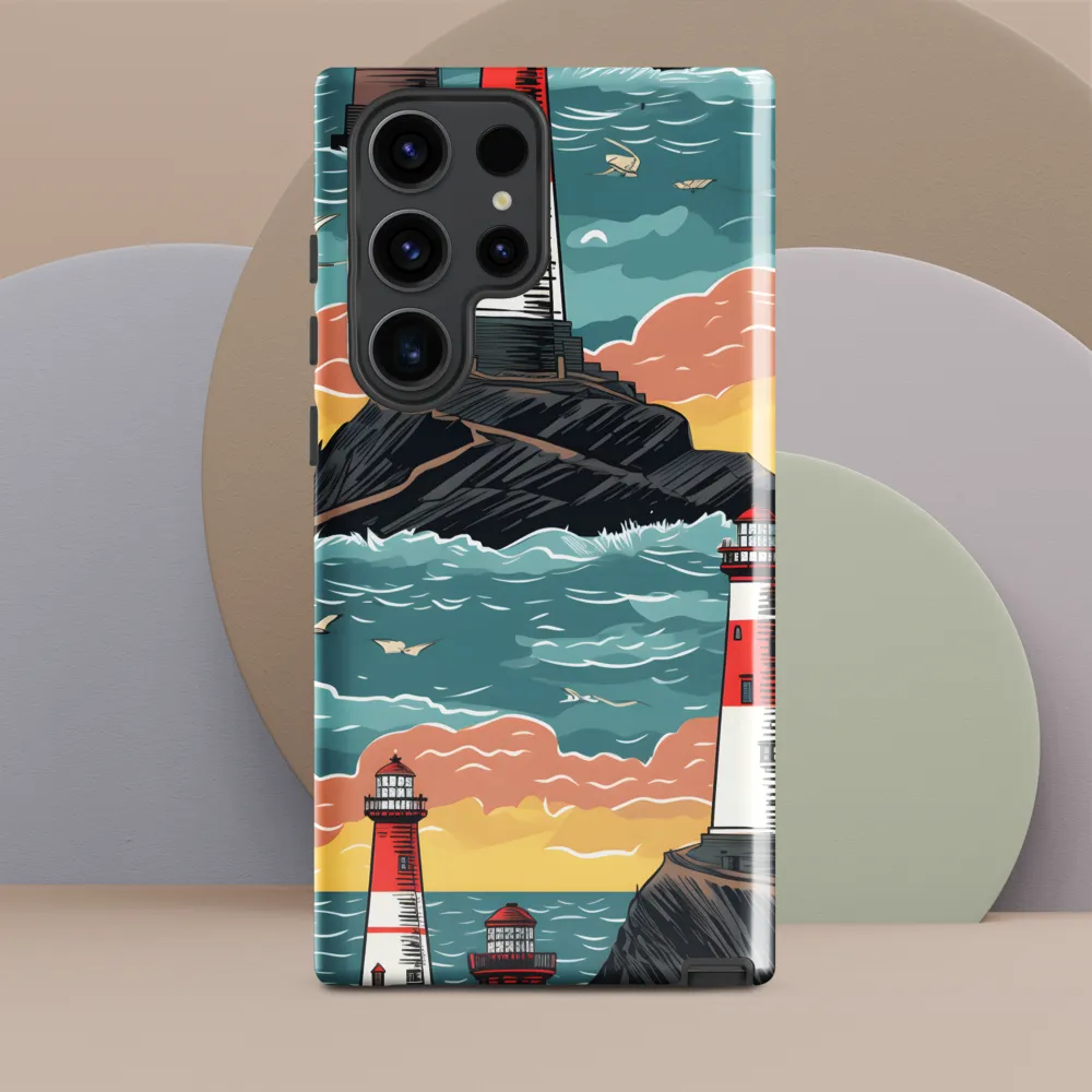 Lighthouses in a Whimsical Ocean