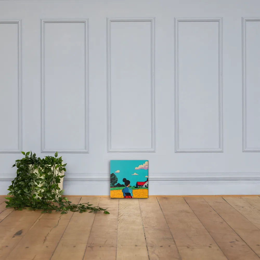 Whispers of a Sunlit Meadow | Canvas | 12″×12″
