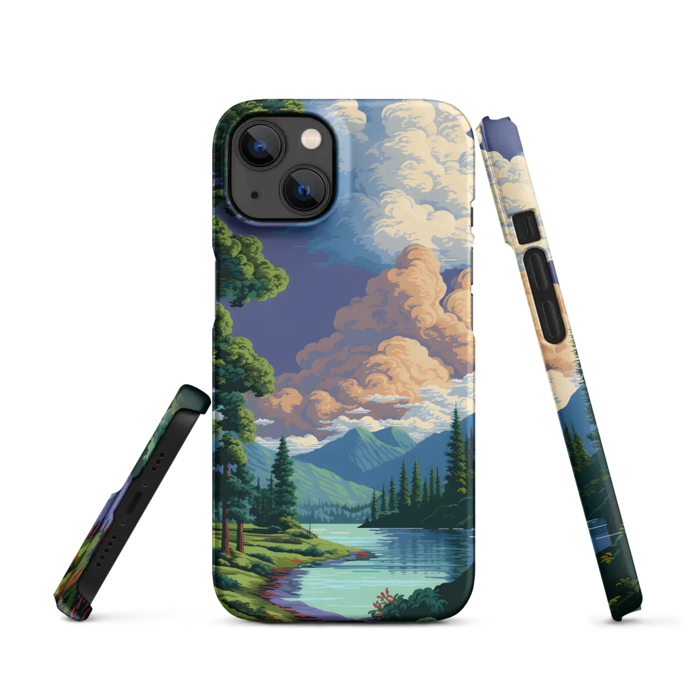 Serenity in Nature: A Lush Landscape | Phone Case |  13 | Snap Case | Matte
