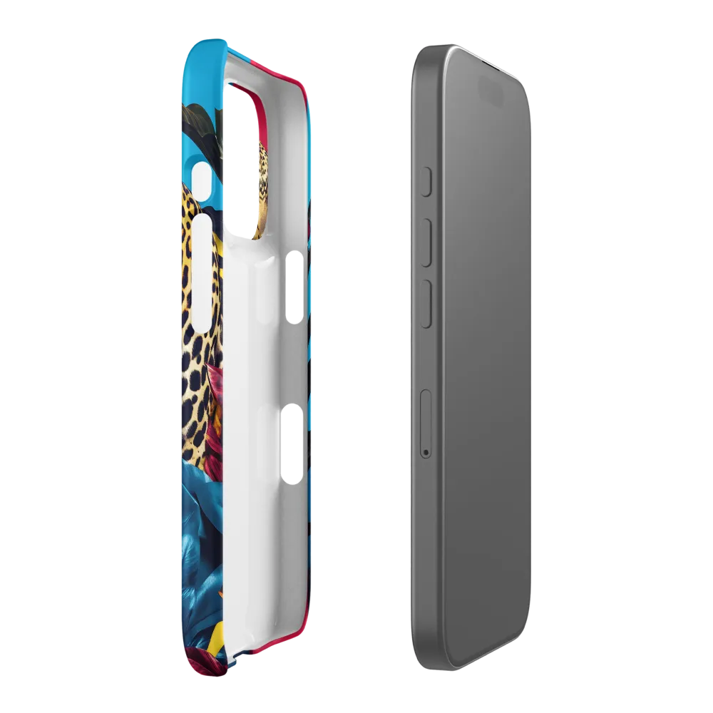 Playful Leopard in Vibrant Paradise