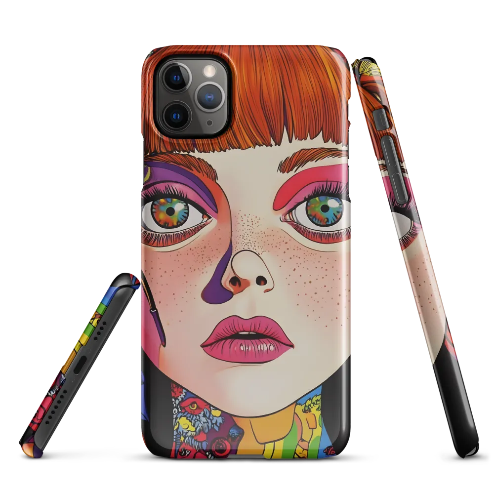 Whispers of Color: A Portrayal of Playfulness | Phone Case |  11 Pro Max | Snap Case | Glossy