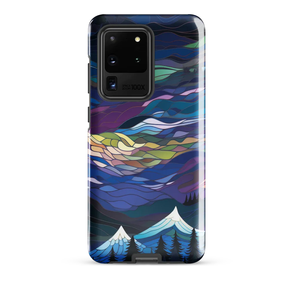 Twilight Peaks: An Abstract Mountain Landscape