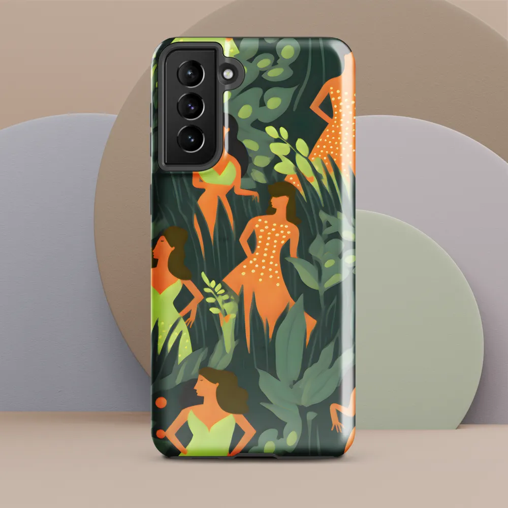 Playful Harmony in Patterns | Phone Case |  S21 Plus | Tough Case | Glossy