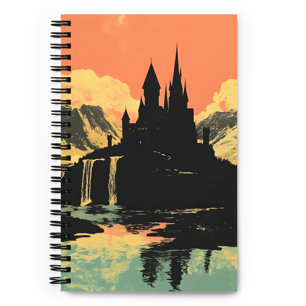 Mystical Castle in a Dreamscape | Spiral Notebook