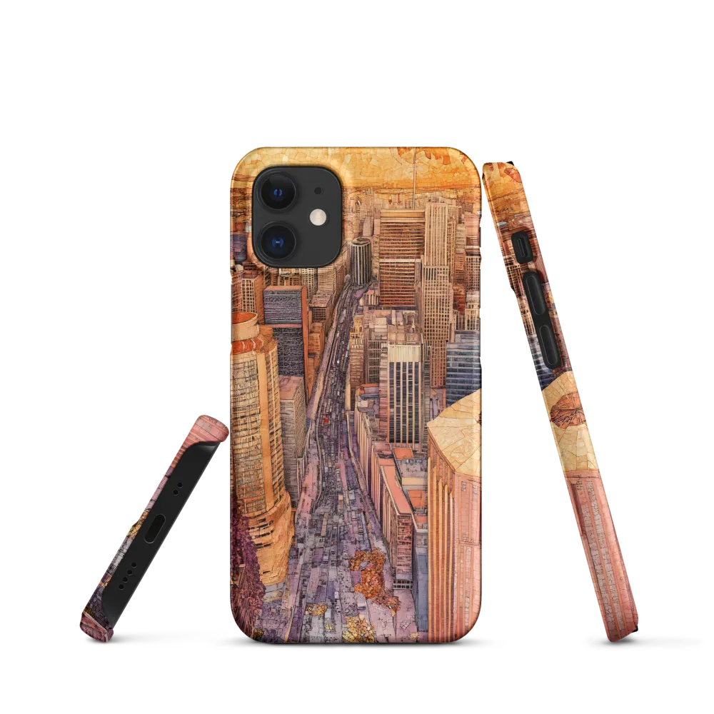 Mosaic Cityscape at Dusk