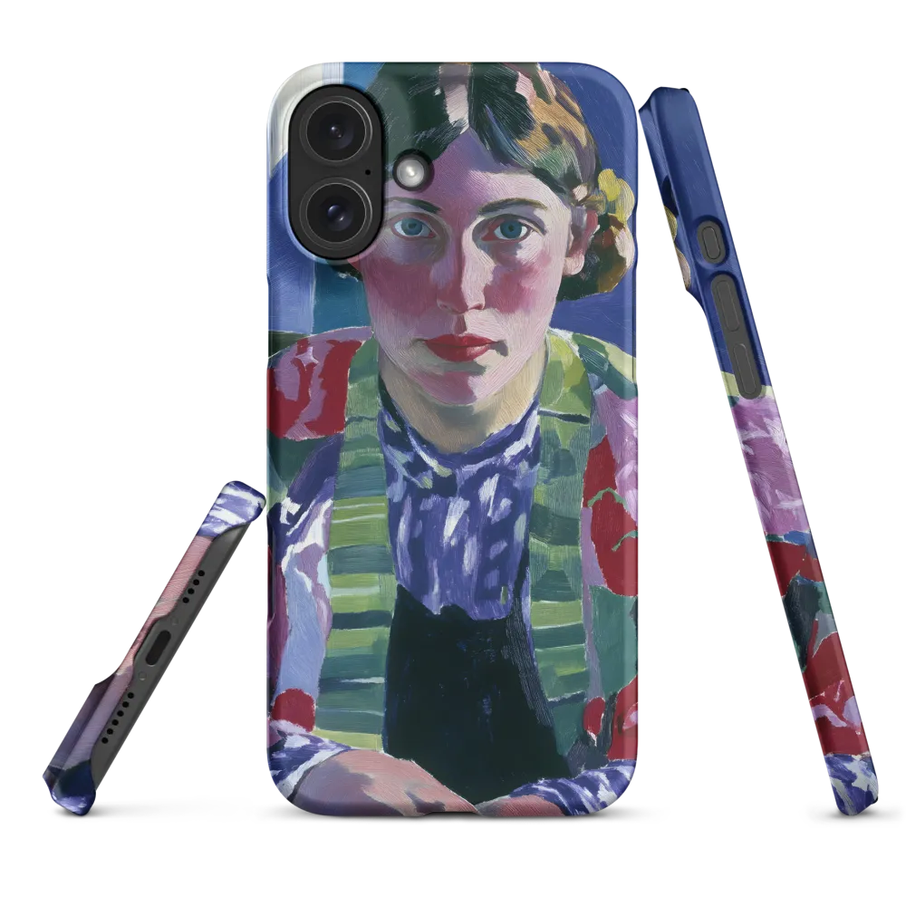 Vibrant Gaze: A Modernist Portrait