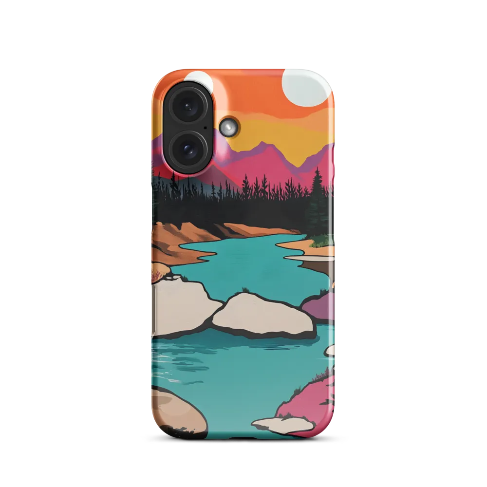 Dual Suns Over Serene Waters | Phone Case |  16 | Snap Case | Glossy