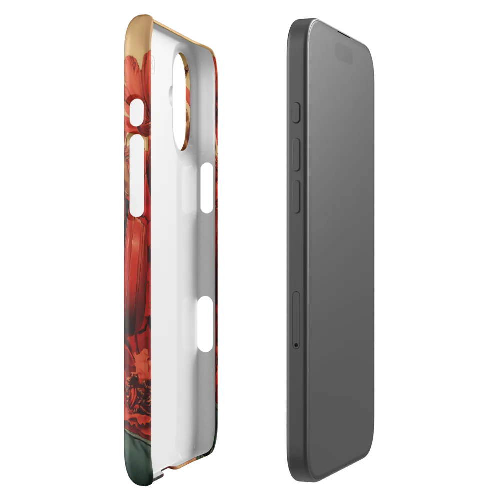 Defiant Portrait in a Floral Realm | Phone Case |  16 Plus | Snap Case | Glossy