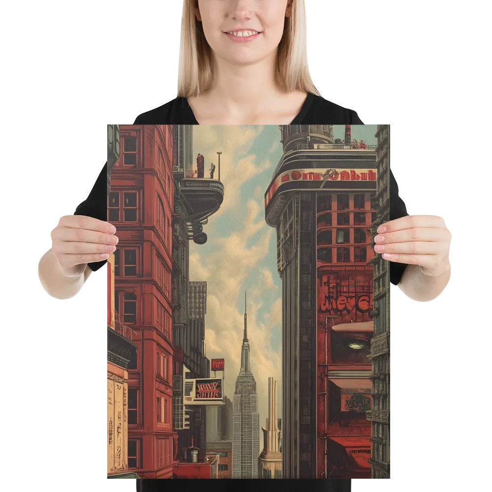 A Glimpse of Tomorrow: Urban Ambition | Canvas | 16″×20″