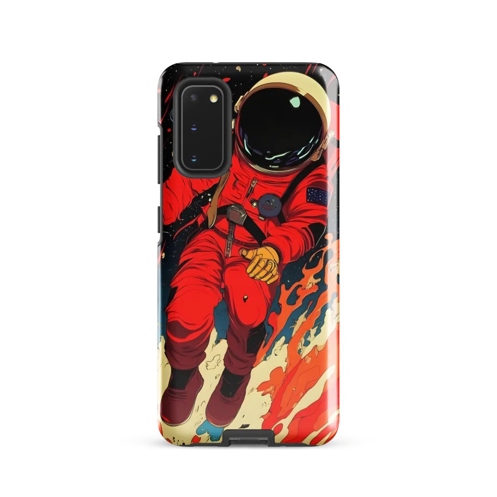 Cosmic Descent of the Astronaut | Phone Case |  S20 | Tough Case | Glossy