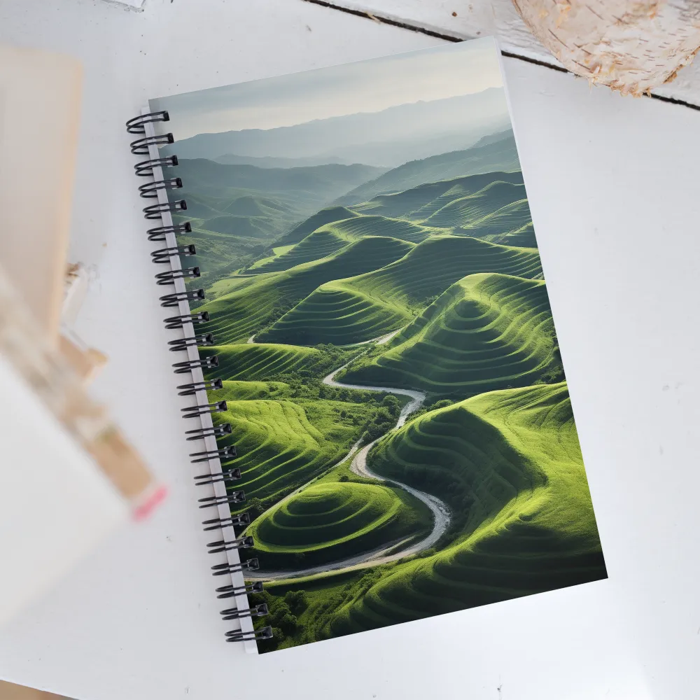 The Serene Undulations of Nature | Spiral Notebook