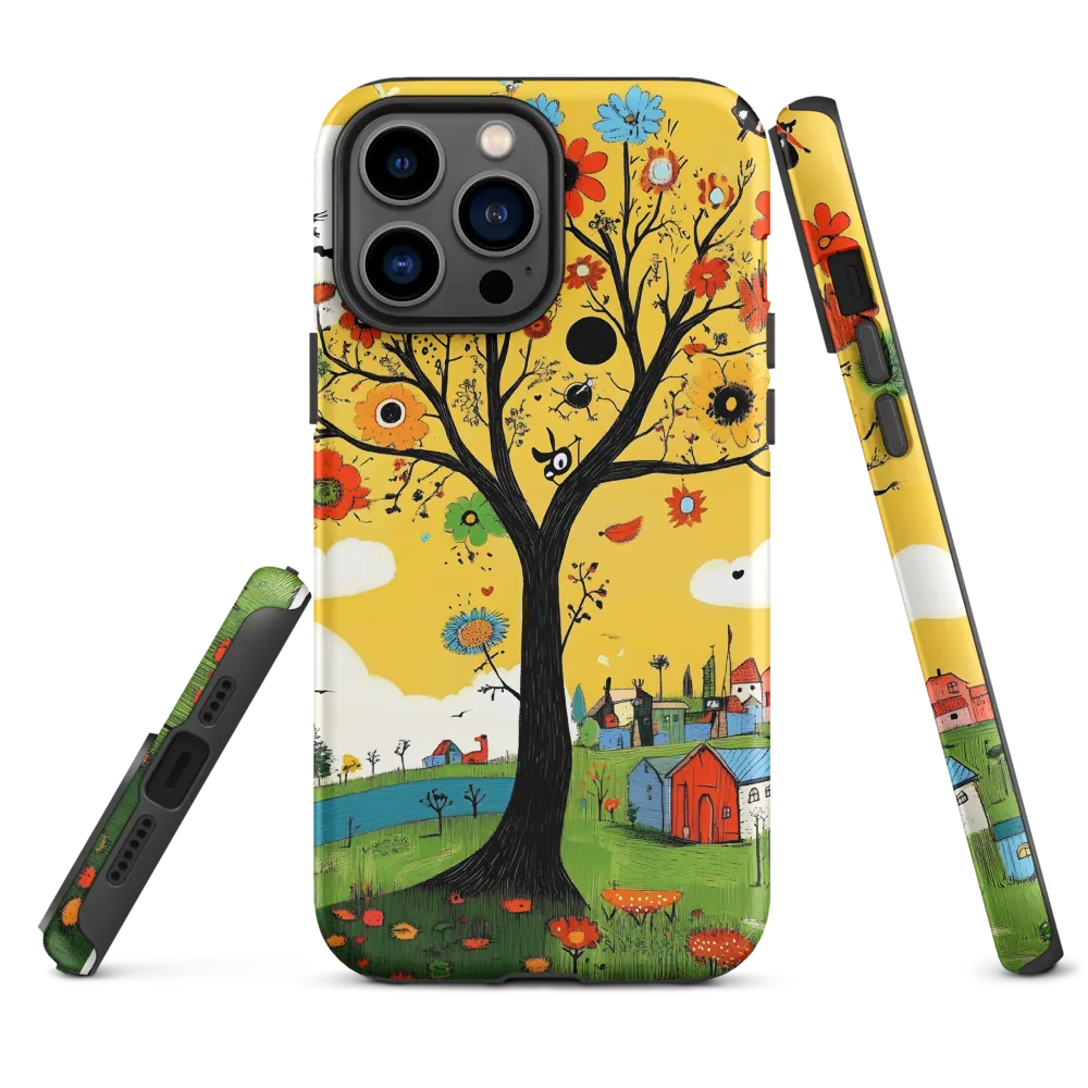 Whimsical Blooms of Life | Phone Case |  13 Pro Max | Tough Case | Matte