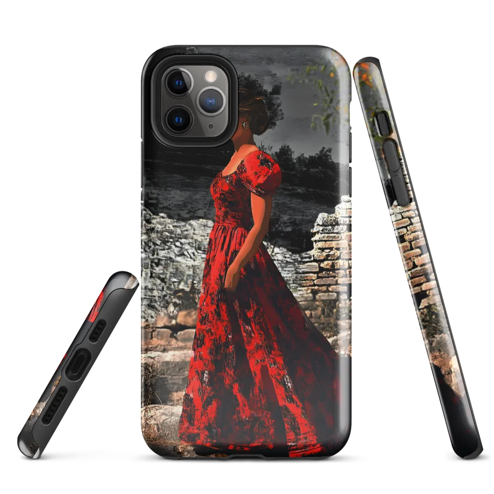 Elegance in Red | Phone Case |  11 Pro Max | Tough Case | Glossy