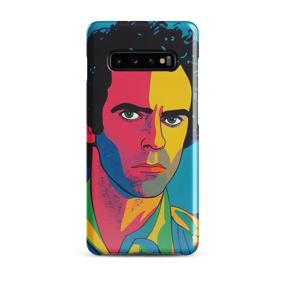 Electric Visage: A Portrait of Vibrance | Phone Case |  S10 Plus | Snap Case | Glossy