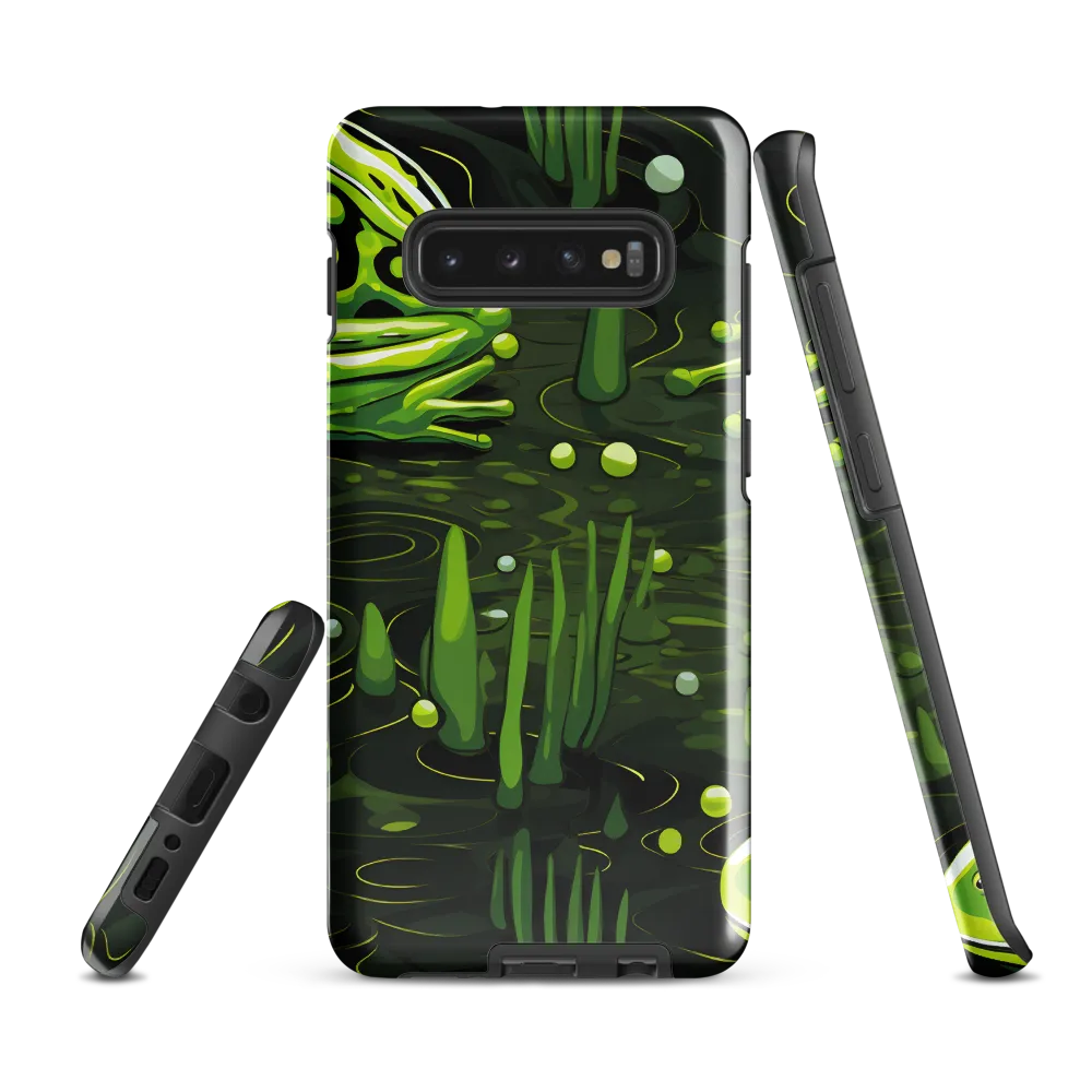 Green Harmony: Life Beneath the Surface | Phone Case |  S10 Plus | Tough Case | Glossy