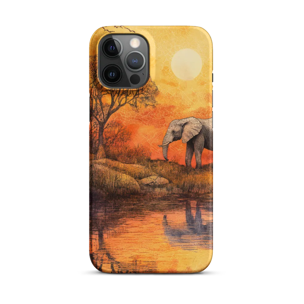 Elephant's Serenity at Dusk
