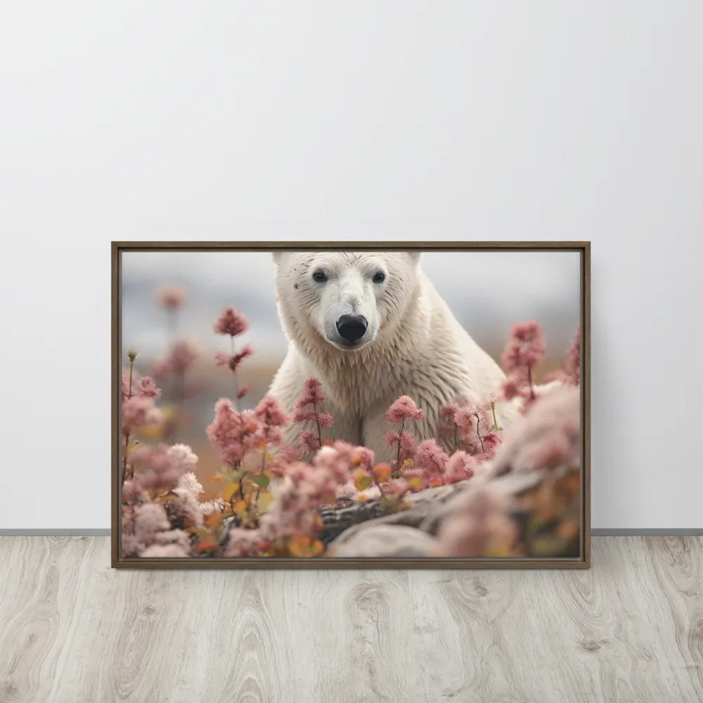 Curiosity Among Blooms: The Polar Bear