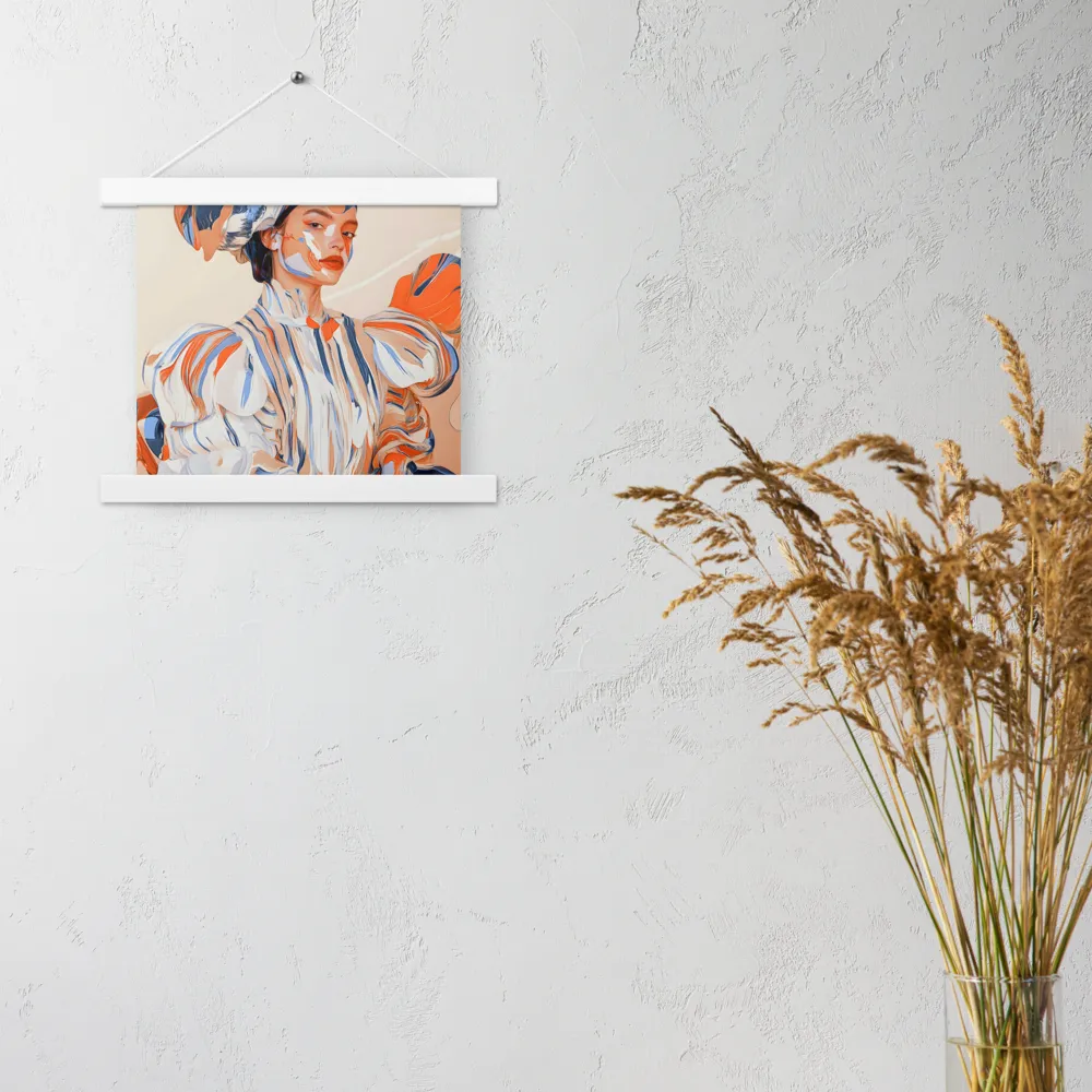 Vibrant Elegance | Poster With White Wood Hanger | 10″×10″