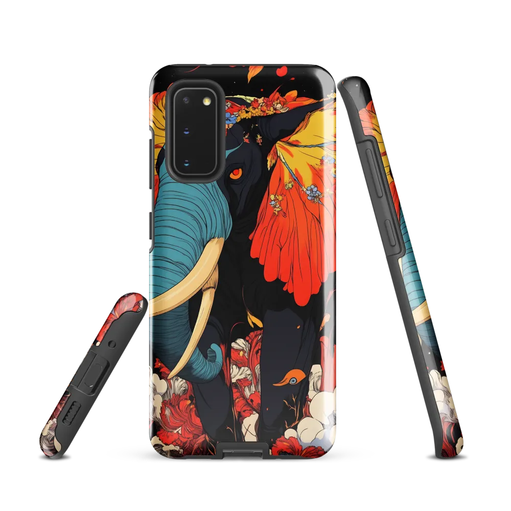 Majesty of the Floral Elephant | Phone Case |  S20 | Tough Case | Glossy